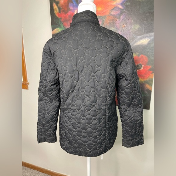 Disney World Black Mickey Mouse Quilted lightweight Jacket women’s sz S - Picture 5 of 10